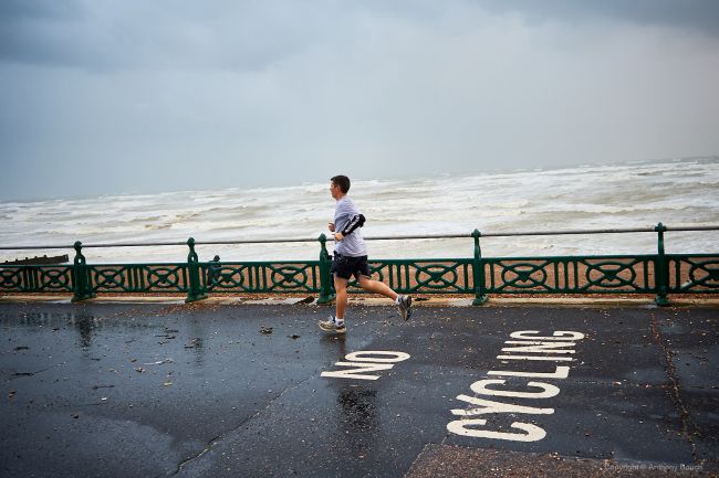 Jogging in a Storm